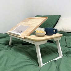 반디즈 원목 노트북 접이식 베드테이블 이동식 다용도 침대 사이드 미니 소파 캠핑 휴대용, 단품