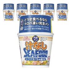 닛신 컵누들 칸젠메시 국물 없는 씨푸드 누들 맛 야끼소바 111g, 6개