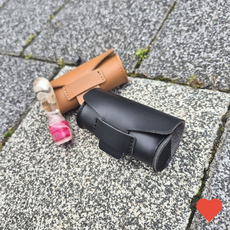 문구 도장 2 컬러 고급 가죽 지갑 케이스, 라이트 브라운