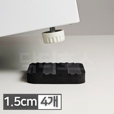 닥터호스 세탁기 수평 받침대 드럼 건조기 진동방지패드, WA1 검정 사각 진동패드 1세트(4개입)