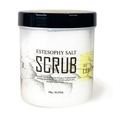 ESTESOPHY 鹽皂身體磨砂膏 檸檬, 1個, 1kg