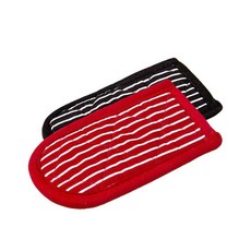 롯지 핫 핸들 미트 오븐장갑, 2개, Red, Black