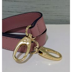 Pepper's 皮革背帶 - 短背帶 桃粉色/素面/長背帶/黑白蛇紋, 桃粉色短背帶