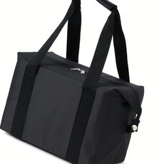 wri 손잡이 보냉백 보온 도시락 파우치 20L 블랙 방수 런치백 보냉팩 샐러드 박스