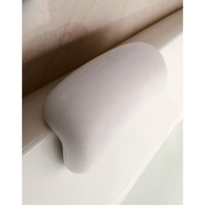 흡착식 헤드레스트 목 머리 욕조베개 쿠션 탈부착 두꺼운, 블랙, 1개