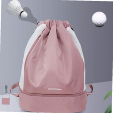스트링멀티백팩 가벼운 핑크 피트 수영가방 KGWA00B84, 본상품