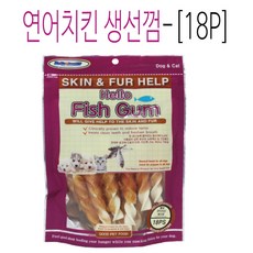헬로도기 반려동물 오래먹는 껌 18p, 연어치킨생선껌, 180g, 1개