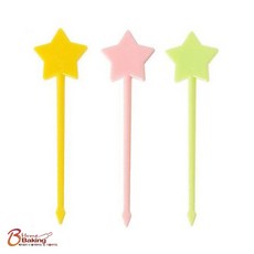 이홈베이킹 컬러모양픽 별20개입 3종컬러, 20개입, 1세트