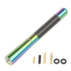 3.5cm/8cm/12cm 자동차 호환 숏 라디오 안테나 검은 지붕 공중 FM/AM 금속 수신, Colorful 12cm