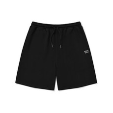 와키윌리 시그니처 타이포로고 스웻 숏팬츠 블랙