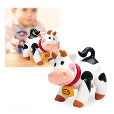 경쾌한소리 젖소인형 어린이선물 완구피규어 유치원생장난감 피규어장난감, 1개