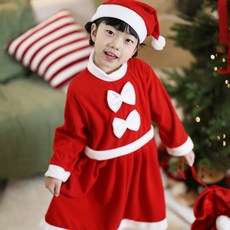 크리스마스 어린이 산타옷 산타복 모자 세트 행사 의상