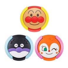 ANPANMAN 麵包超人濕紙巾蓋 大臉造型彈蓋 可重複使用濕紙巾蓋 日本代購, 1個, 細菌人