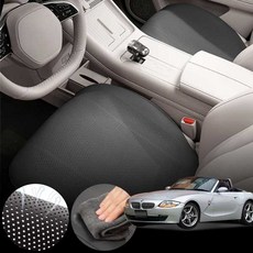 BMW E86 Z4(02~09) E85 2.2i 차량용 초슬림 통풍 시트 커버 블랙 2개 세트