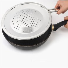 업위드 프리미엄 후라이팬 덮개 스탠 생선구이덮개 후라이팬뚜껑, 30cm