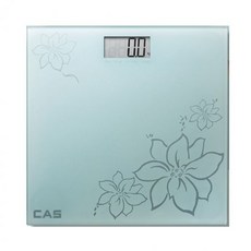CAS 디지털 체중계 강화유리 LCD표시 평면디자인 가정용 욕실 바닥 저울 플라워패턴, CAS 디지털 체중계 강화유리 LCD표시 평면디자인 가