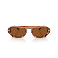 Michael Kors 남성용 MK2279U 워치 힐 유니버설 핏 타원형 선글라스 브라운 혼/앰버 모노크로매틱 55mm