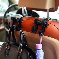 차량 헤드레스트 걸이 후크 가방 우산 거치대 뒷좌석 수납 정리 용품, 상세페이지 참조, 1개