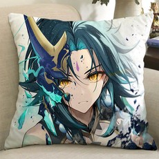 원신 샤오 봉제 인형 베개 골드록 인형 수호 야샤 장군 애니메이션/2D 베개, 3