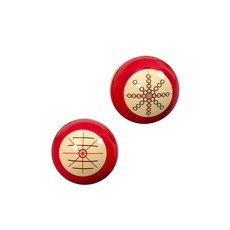 당점 당구공 연습구 조준 연습 스트로크 훈련 연습공 52.75mm 스누커 훈련용 암볼 1개, 스누커 국내 암볼 1개