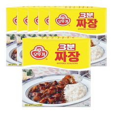 오뚜기 3분 짜장, 200g, 6개