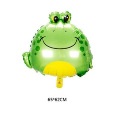 만화 곤충 동물 알루미늄 필름 풍선 꿀벌 나비 개구리 달팽이 생일 장식 선물, 1개, 5. Frog