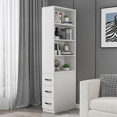 틈새장 키큰수납장 선반 세탁실 주방용 조립식 카페장 14CM 옵션 주방수납장 캐비닛 주방, 웜베 원목생태판