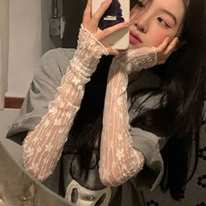 여성 플라워 시스루 팔토시 P 자외선 차단 레이스 lee5356Qh