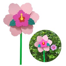 [해피메이크]우리나라꽃 무궁화 바람개비만들기, 1개