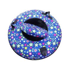 사계절 튜브 눈썰매 물놀이썰매 슬라이딩 스키장 1인용 A. 블루 위장 스키 A. 70cm, B. 80cm, N. 검은 부틸 타이어