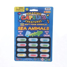 泡水膨脹膠囊，趣味造型遇水膨脹，寶寶洗澡玩具，安全柔軟材質，多款造型可選，增添沐浴樂趣, 1個, 海洋動物