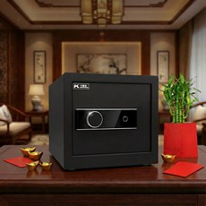 KEEPER 保險箱 指紋密碼鎖 38NFO 吉字招財尺寸, 霧影黑