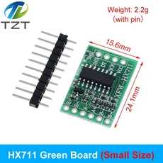 AD 모듈 무게추 센서 전자 체중계 알루미늄 합금 계량 압력 Arduino용 로드 셀 HX711 1KG, 05 HX711 green, 01 1PCS