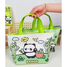 써니영마켓 귀여운 판다곰 팬더 도시락가방 방수 보온보냉가방 런치백, 1개, A타입