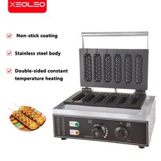 XEOLEO 전기 소시지 와플 메이커 들러붙지 않는 크리스피 프렌치 핫도그 롤리 스틱 머핀 베이킹 머신