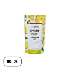 카페베네 파인애플 에이드, 190ml, 90개