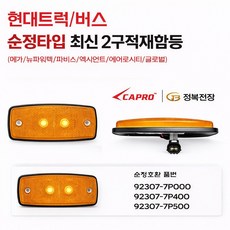 대성부품/현대트럭 최신형 사이드 램프/24V LED 적재함등/엑시언트/파비스/올뉴마이티/뉴파워텍/사이드등/측면등/순정타입/2구, JB 현대 최신형 2구적재함등(순정타입), 1개, ,