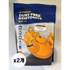 페스룸 더스트 프리 벤토나이트, 6.3kg, 2개, 파인