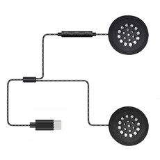 PC 장치에 적합한 유형 C 오토바이 헬멧 헤드폰 AntiPull 와이어 디자인
