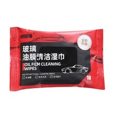 汽車油膜擦 玻璃油膜清潔刷 汽車除油膜神器 擋風玻璃去油膜去除劑, 1個, 油膜濕巾10片裝,當天出貨【擦刷一體】