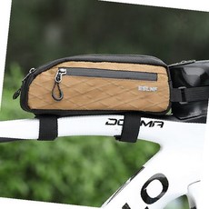 장착 소품 가방 자전거 프레임 수납 라이딩 보관 상단 로드 핸들 파우치, 1개, 프레임가방 탑튜브 나무색