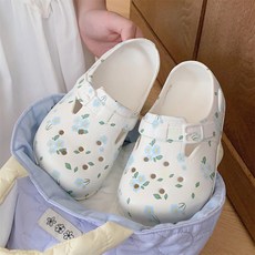 女童可愛小花包頭涼拖 甜美休閒夏季鞋