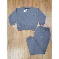 長袖居家服 男生 運動套裝 圓領 休閒服 睡衣 兩件式套裝 M 2L(圖樣隨機出貨) 台灣製