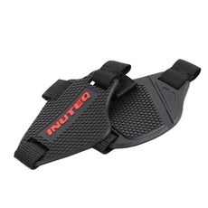 락모터스 오토바이 시프트패드 신발보호대 기어변속커버 슈즈패드 오염방지 부츠 바이크, 블랙