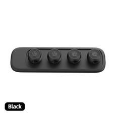 마그네틱 케이블 관리 케이블 홀더 클립 책상용 다용도 코드 키퍼 조명용 클립 5개 USB C 케이블 스틱, 검정색