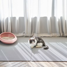 카라즈펫 볼록이 모래매트 층간소음 사막화 방지 매트, 그레이, 1개