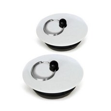 국산 욕조마개 화이트 40mm 2P 욕실 샤워장 화장실 반신욕 물마개 부속품 수조마개 욕실마개 욕실용품 욕조마게