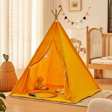 이오 베이비룸 아기펜스 아기안전문 접이식베이비룸, 120x120x150cm, 옐로우, 1개