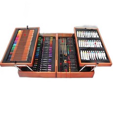 미술 브러시펜 세트 이동보관함 물감 색연필 사인펜, 1개