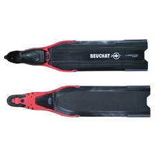 BEUCHAT LIBECCIO SPORT 自由潛水蛙鞋, 黑/紅,43/44